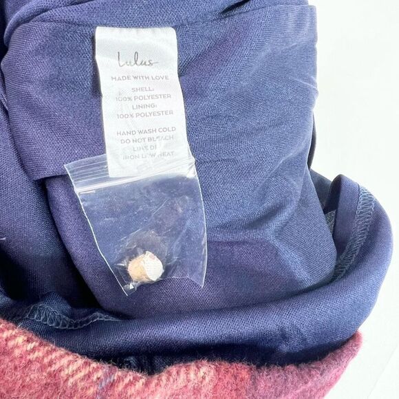 Lulus Romper Dress Women Large Grais Plaid Sleeveless Skort NWT Mod Hippie fall - Picture 11 of 15